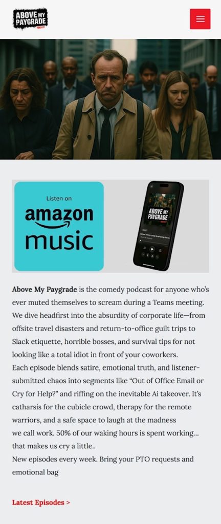 homepage mobile abovemypaygradepodcast com